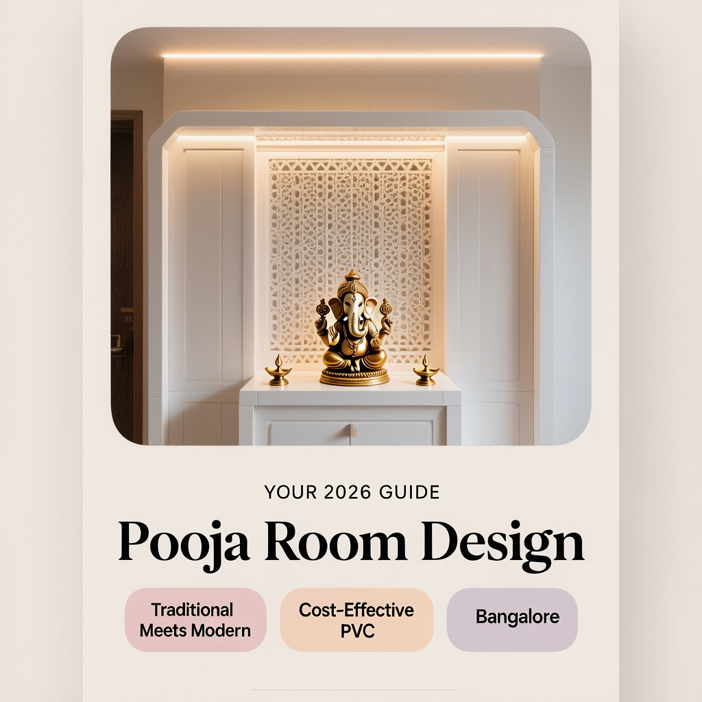 Your 2026 Guide to Cost-Effective PVC Pooja Room Design in Bangalore Traditional Meets Modern
