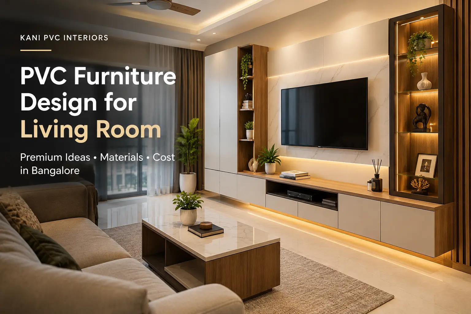 PVC furniture design for living room in Bangalore